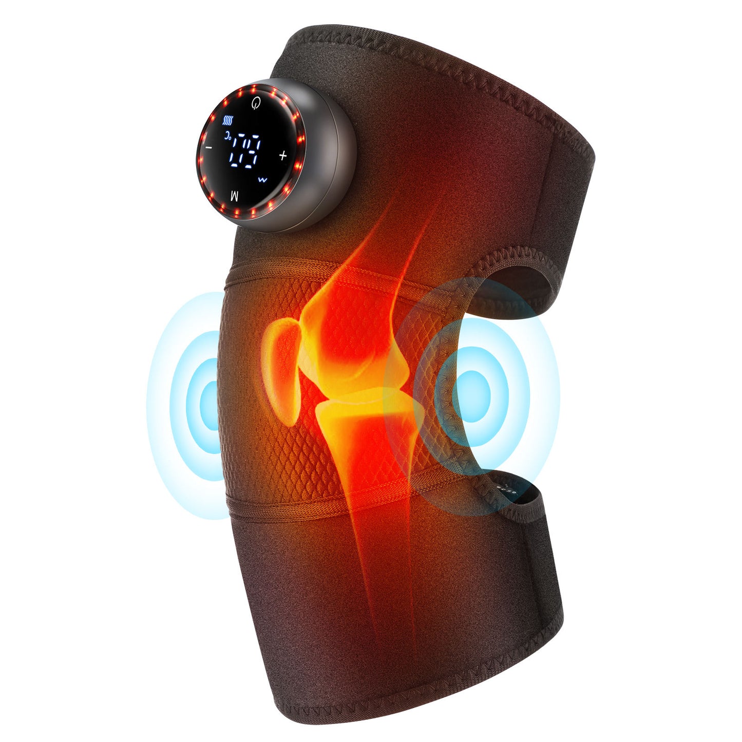 Cordless Heated Knee Massager for Arthritis - Multi-Use Effective Shoulder Elbow Knee Wrap