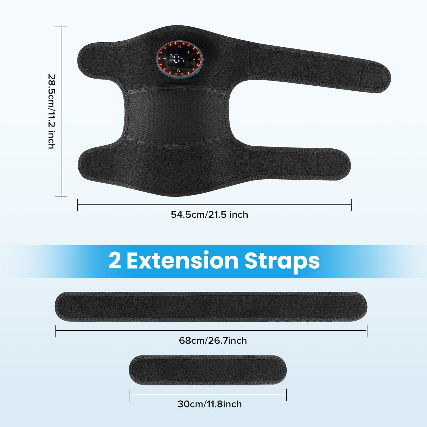 Cordless Heated Knee Massager for Arthritis - Multi-Use Effective Shoulder Elbow Knee Wrap